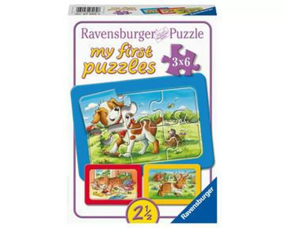Kinderpuzzle 6 Teile - Meine Tierfreunde