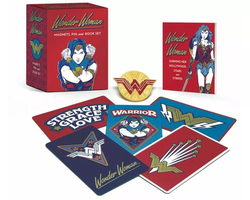 Wonder Woman: Magnets, Pin, and Book Set