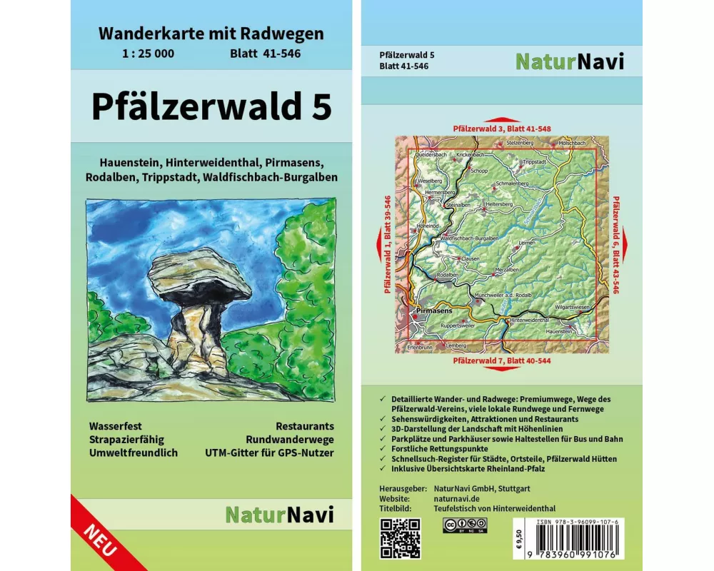 Pfälzerwald 5. Blatt 41-546, 1 : 25 000