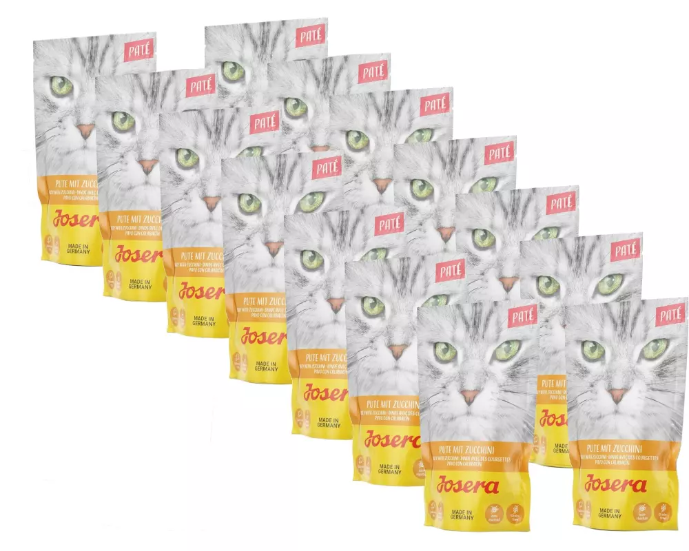 Josera Nassfutter Paté Pute mit Zucchini, 16 x 85 g
