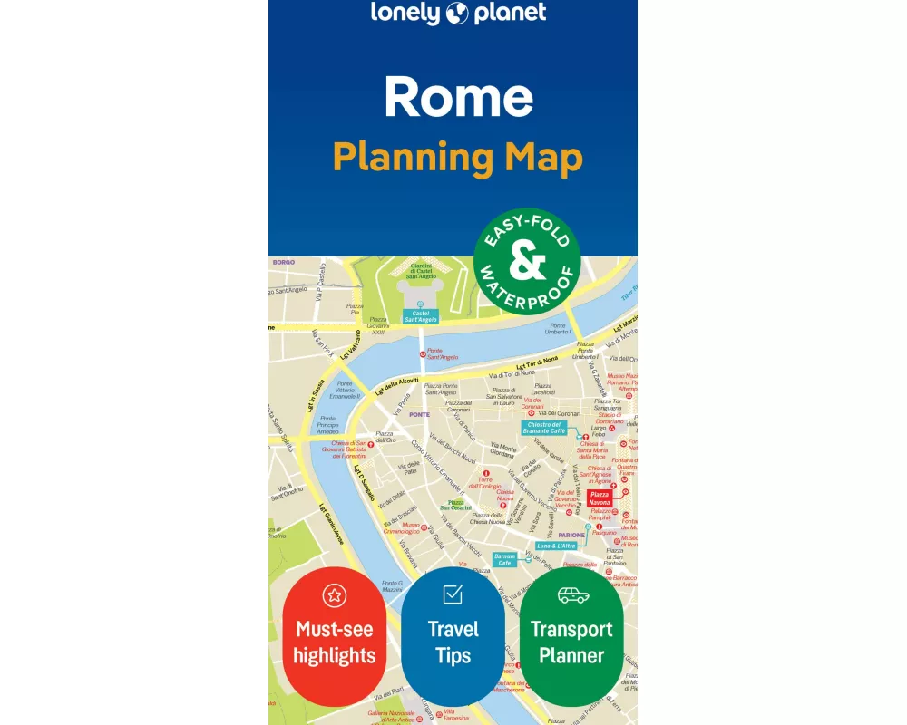 Lonely Planet Rome City Map