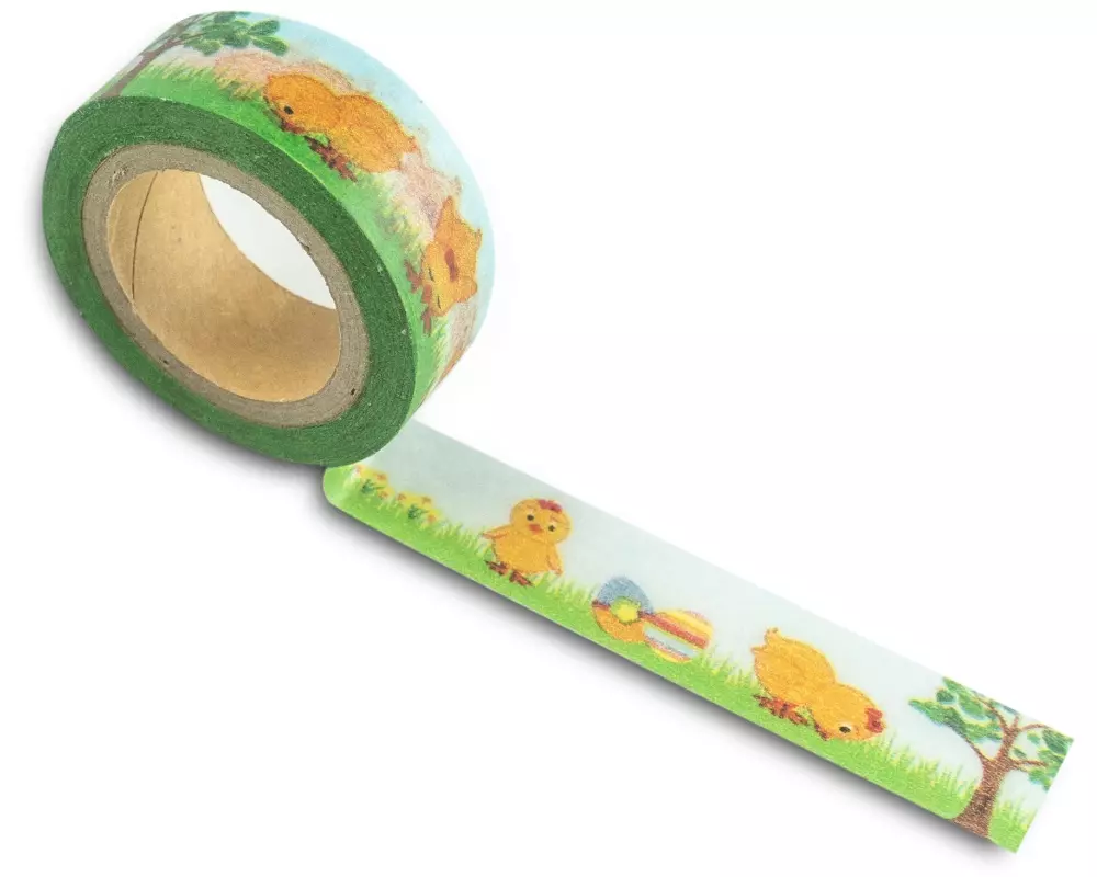 URSUS Washi-Tape Küken, 15 mm x 10 m, Mehrfarbig