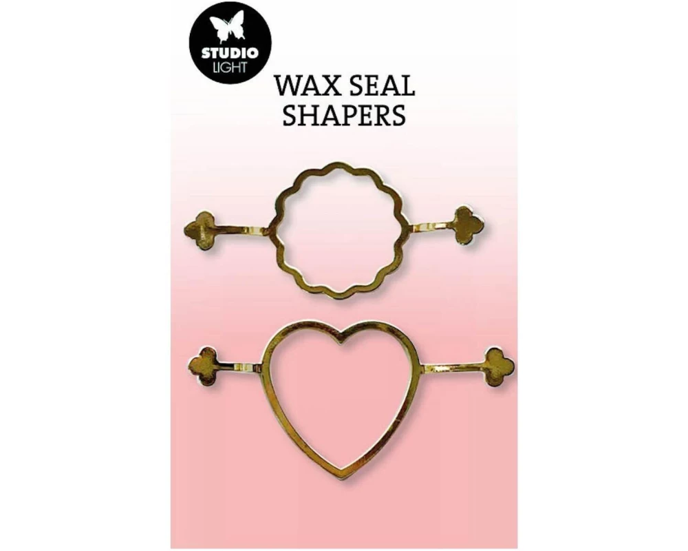 Studio Light Wachs Giessvorlagen Herz & Muschel, 2 Stück