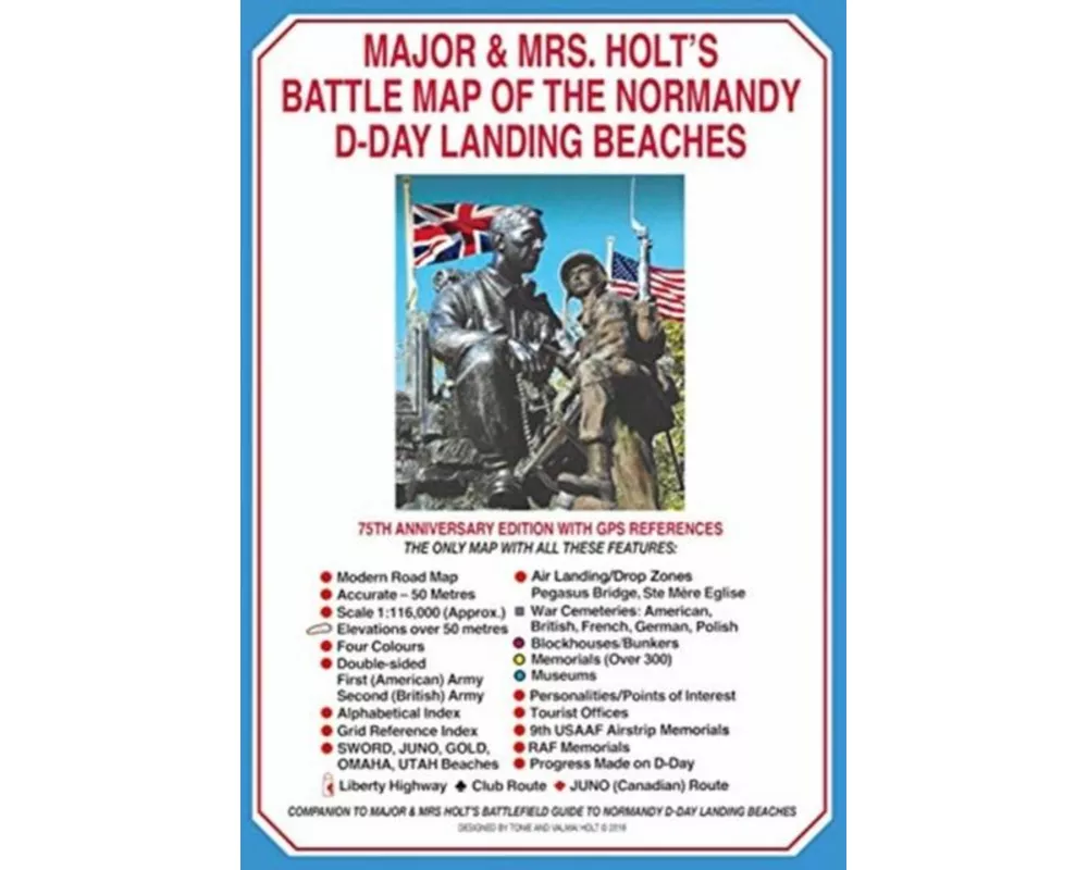 Major & Mrs Holt's Battle Map of The Normandy D-Day Landing Beaches (Map)