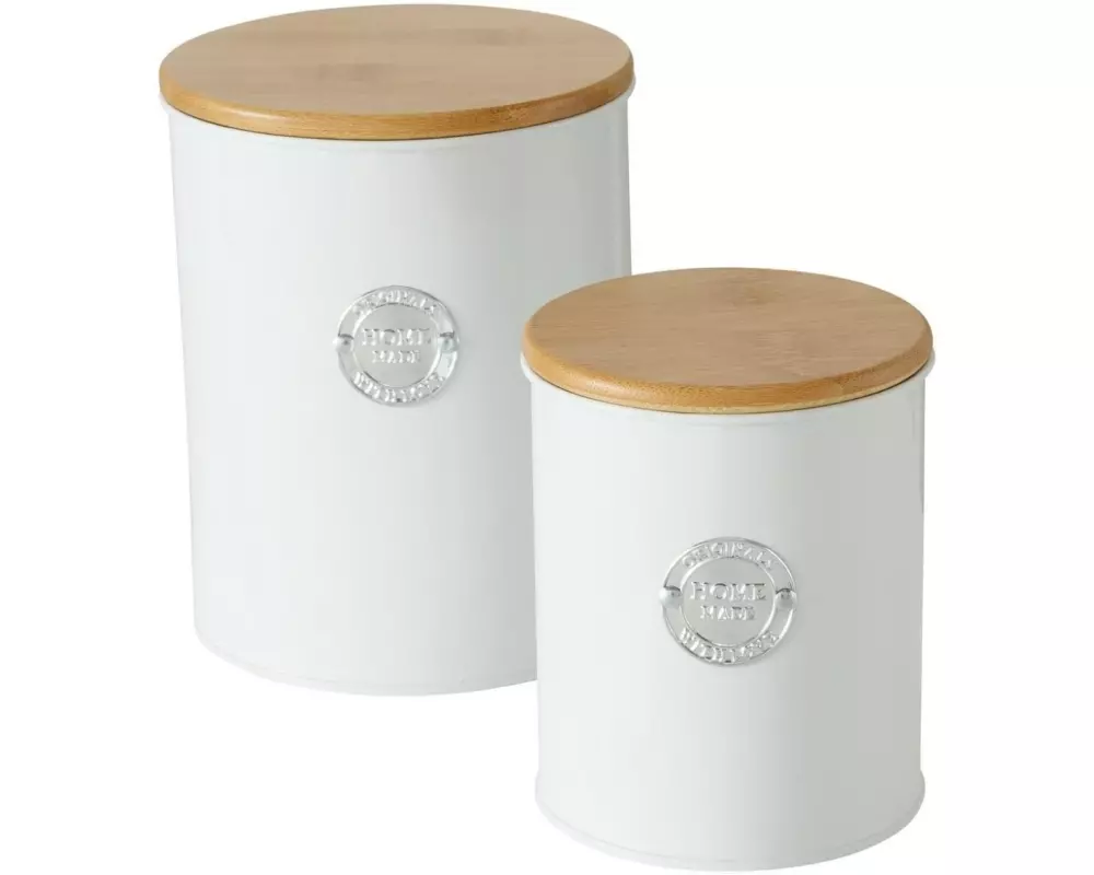 Boltze Vorratsdose Homa 2 Stück, 2.47 l, Weiss