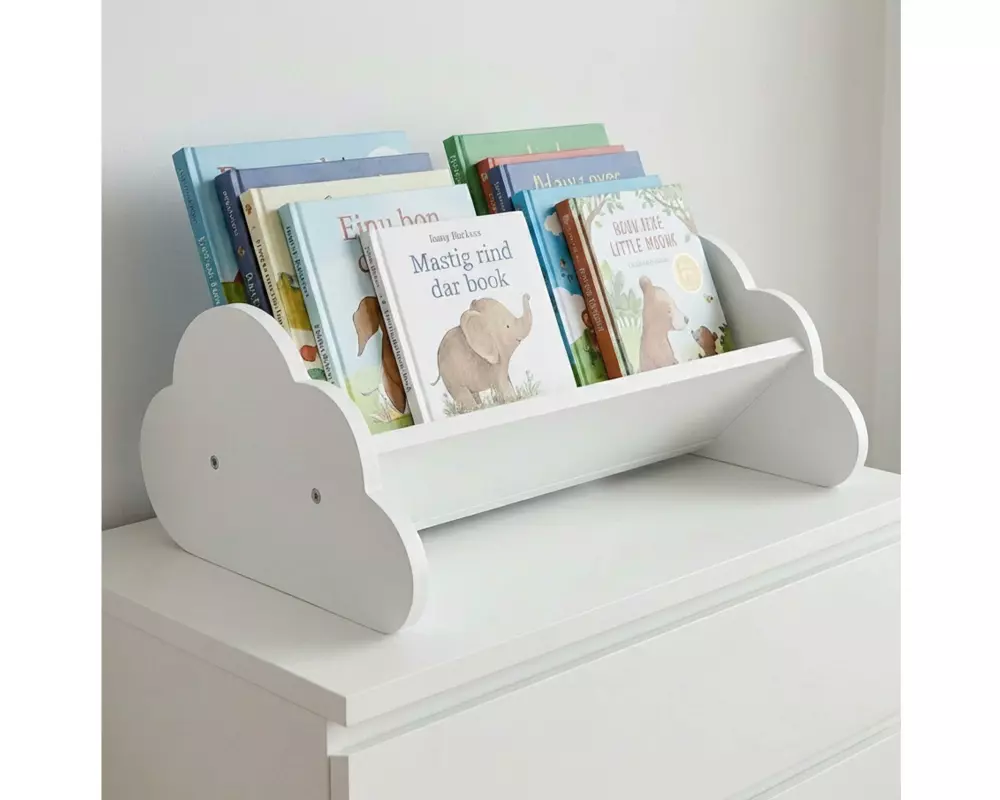 relaxdays Wolken-Design MDF, Weiss