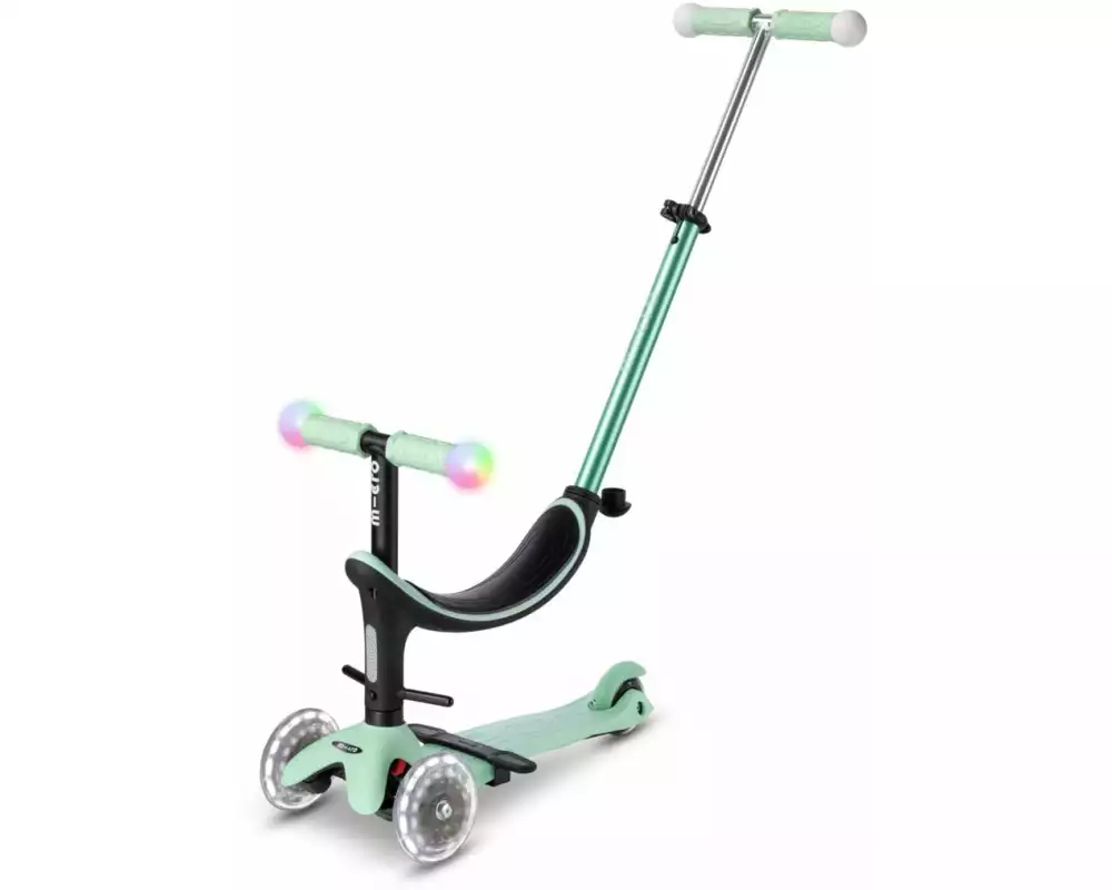 Micro Mobility Kickboard Mini2Grow Deluxe Magic LED, Mint