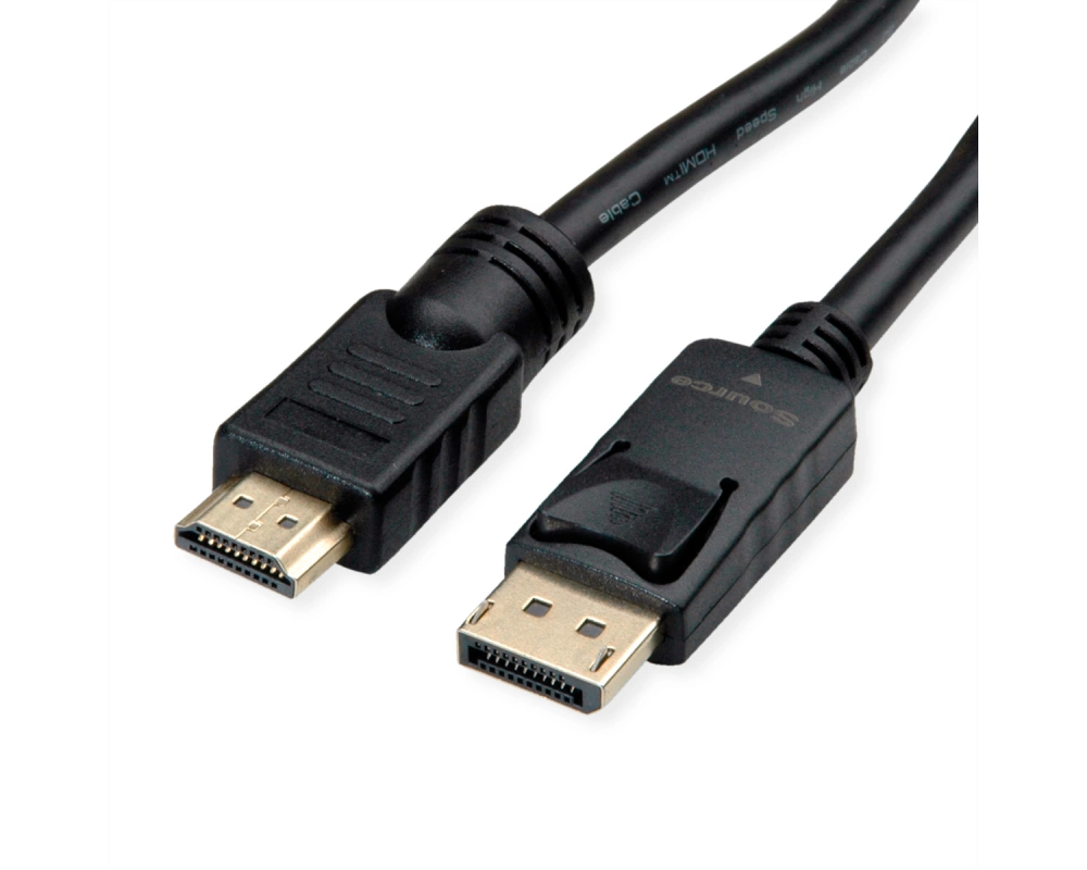 ROLINE DisplayPort Kabel DP - UHDTV, ST/ST, schwarz, 7,5 m