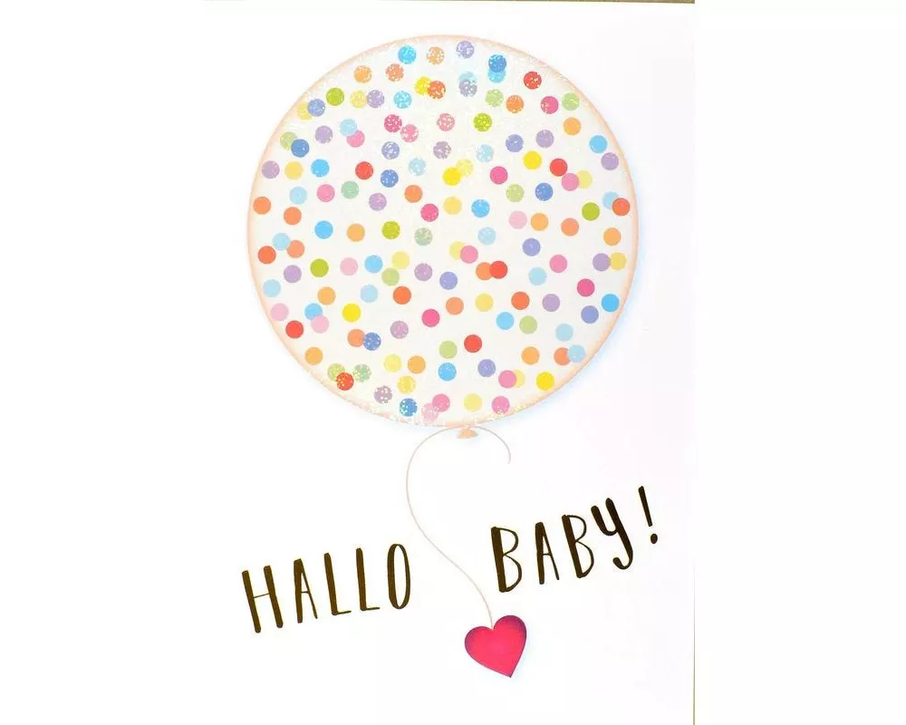 ABC Glückwunschkarte Hallo Baby B6