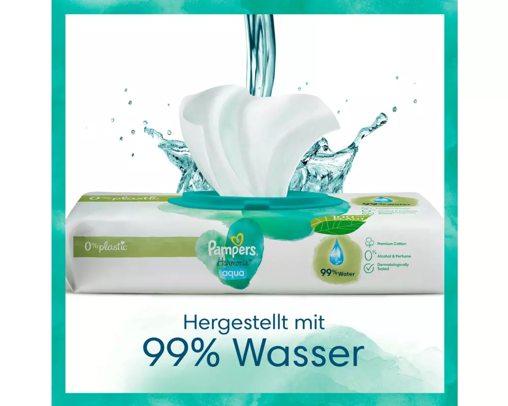 Pampers Feuchttücher Harmonie Aqua Giga Pack 15 x 48 Stk.