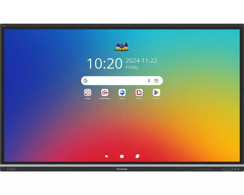 Viewsonic IFP7551-3C Interaktives Whiteboard 190,5 cm (75") 3840 x 2160 Pixel Touchscreen Schwarz