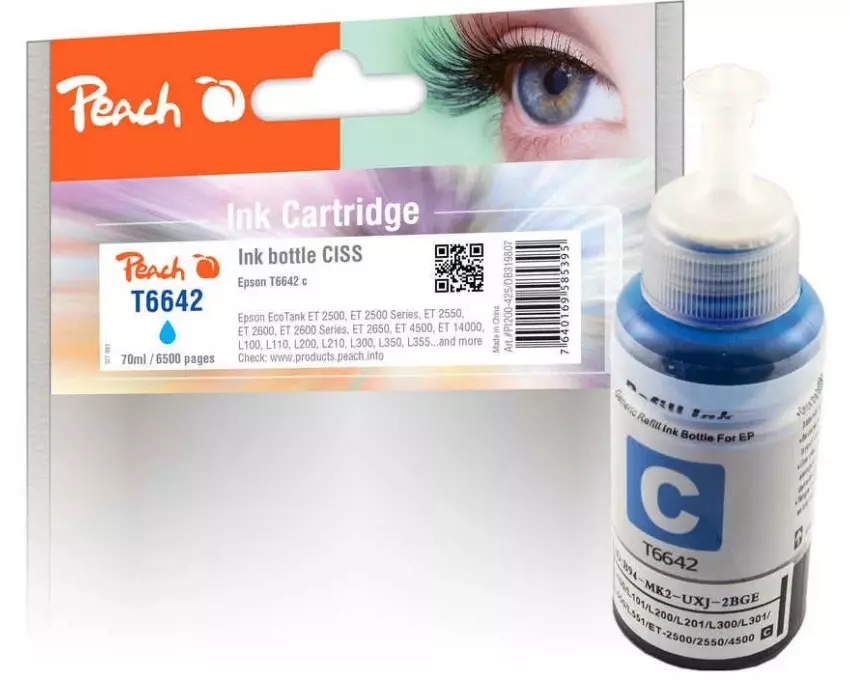 Peach Tinte Epson T6642 Cyan