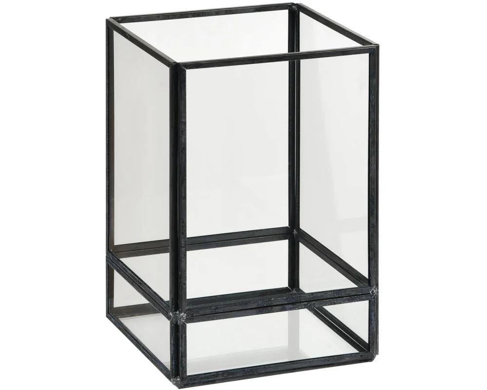 Duni Kerzenhalter Capella 10 x 10 x 15 cm Schwarz