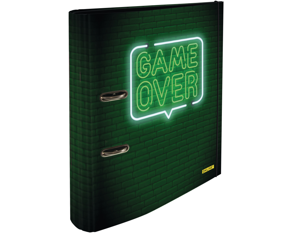 ONLINE Ordner Game Over A4 07923/6 mit Gummiband