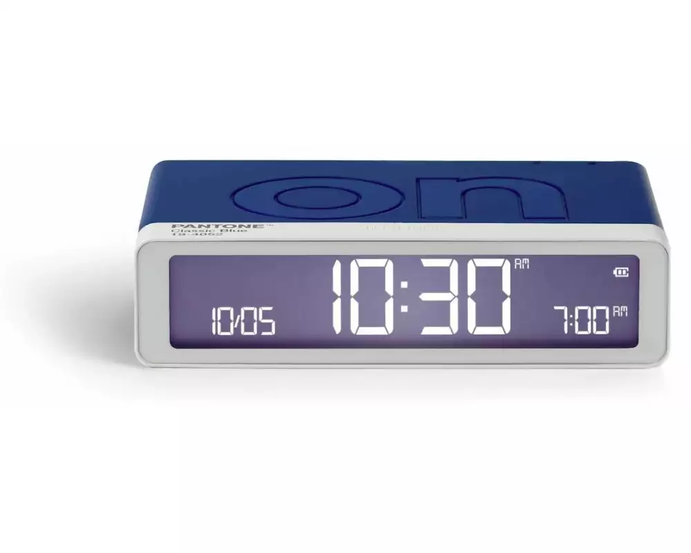 Lexon Digitalwecker Flip Classic Pantone Classic Blue