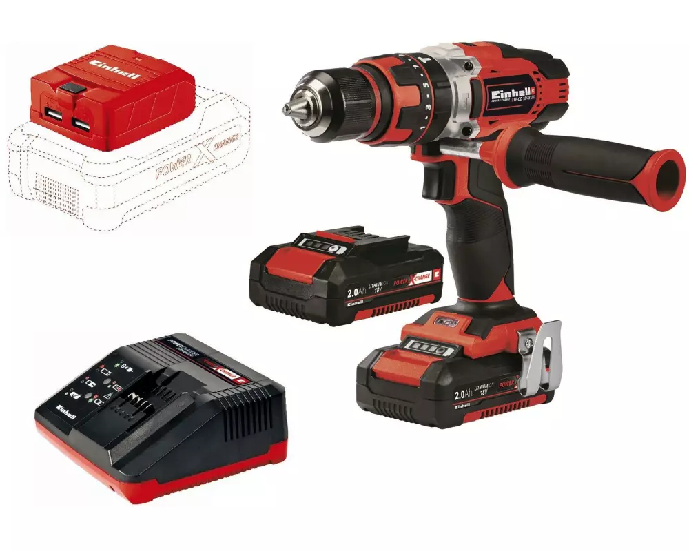 Einhell Akku-Schlagbohrschrauber TE-CD 18/48 Li Kit
