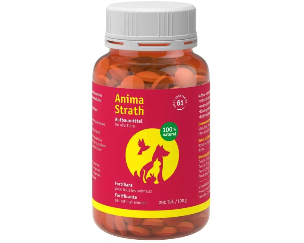Anima Strath Hunde-Nahrungsergänzung Aufbautabletten, 200 Stück