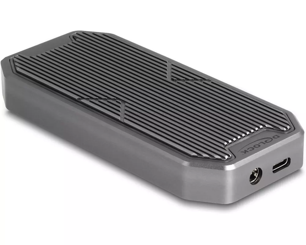 Delock Externes Gehäuse M.2 NVMe PCIe SSD USB 3.2 Type-C 20 Gbps