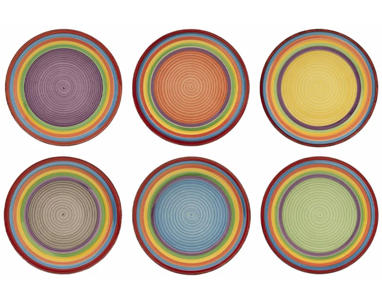Tavola Teller Ø21cm Ibiza 6 Stück assortiert