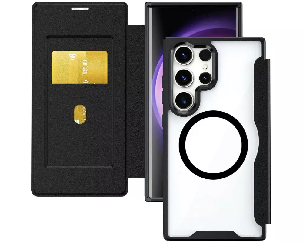 4smarts Back Cover Urban Pro Flipcase Galaxy S26 Ultra Qi2 ready