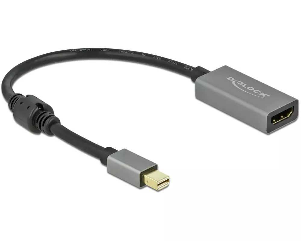 Delock Adapter aktiv, 4K/60Hz, HDR Mini-DisplayPort - HDMI