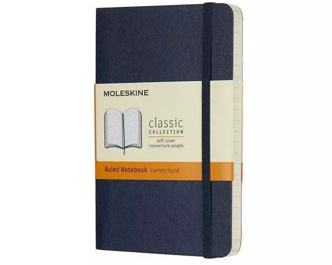 Moleskine Spphre Blue Pckt Ruld Ntbk Sft