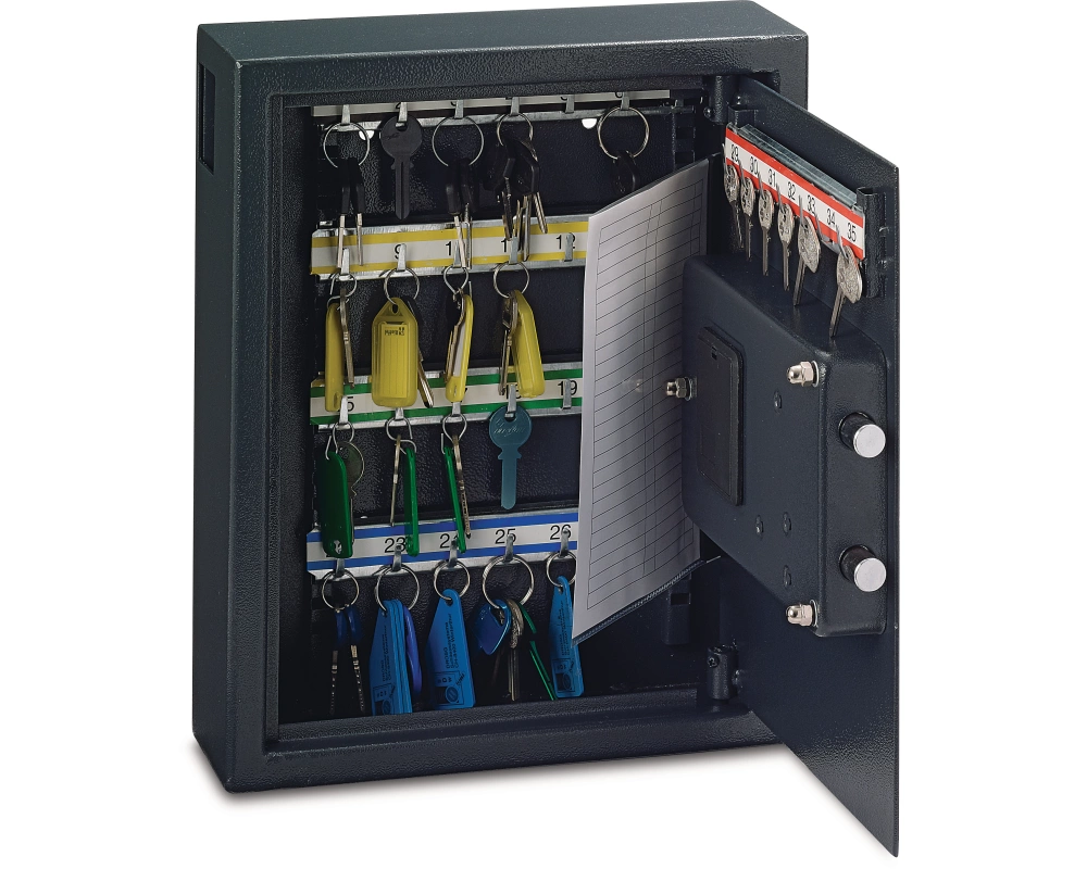 RIEFFEL SWITZERLAND Schlüsselkasten VT-SE grau VT-ST 35 SE 36,5x30x10cm 35 Haken