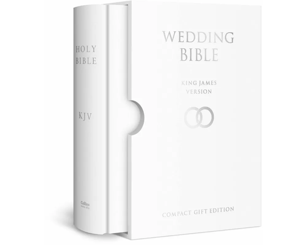 HOLY BIBLE: King James Version (KJV) White Compact Wedding Edition