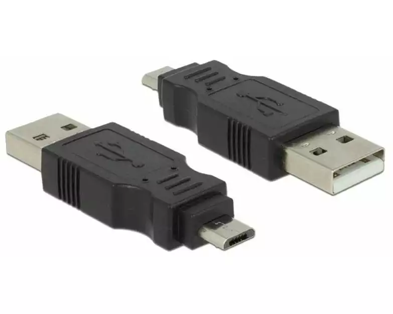 Delock USB 2.0 Adapter USB-A Stecker - USB-MicroB Stecker