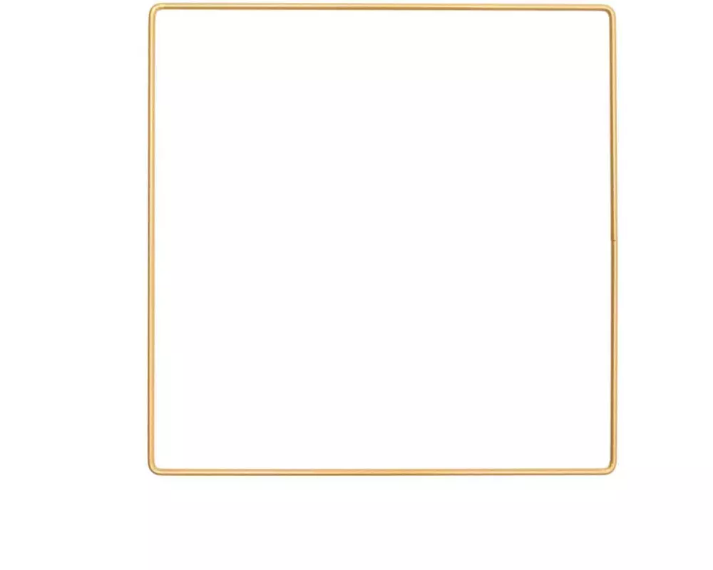 Rico Design Metallquadrat 20 cm Gold 1 Stück