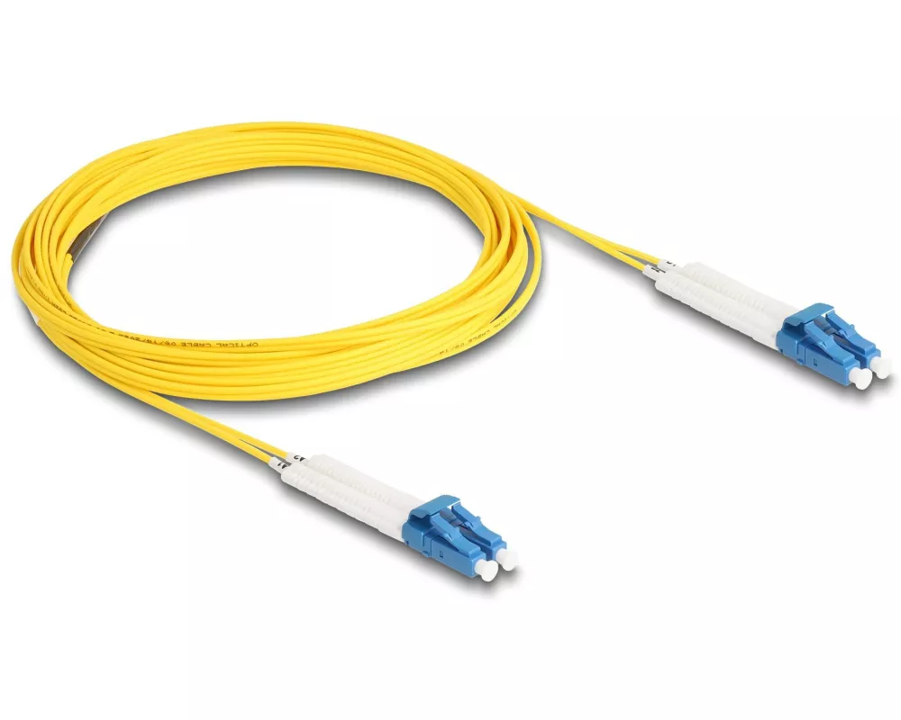 Delock LWL-Patchkabel Singlemode LC – LC, OS2, Duplex, 5 m