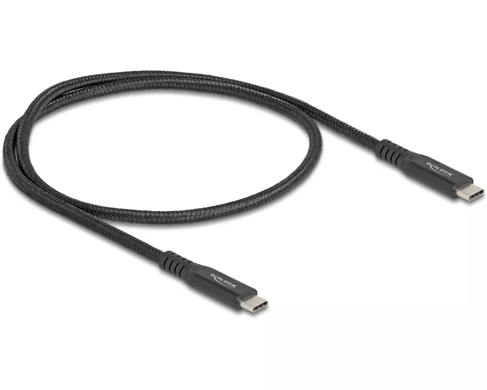 Delock USB4-Kabel Type-C Daten / Display / PCIe / PD 100W / 0.5 m