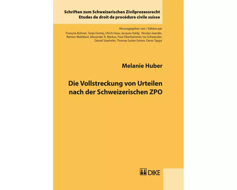 Die Vollstreckung von Urteilen nach der Schweizerischen ZPO
