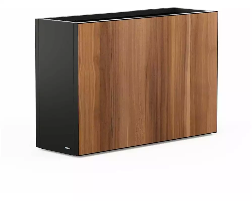 Herstera Pflanzentrog Deco Planter Divider 120 x 25 x 80 cm, Schwarz