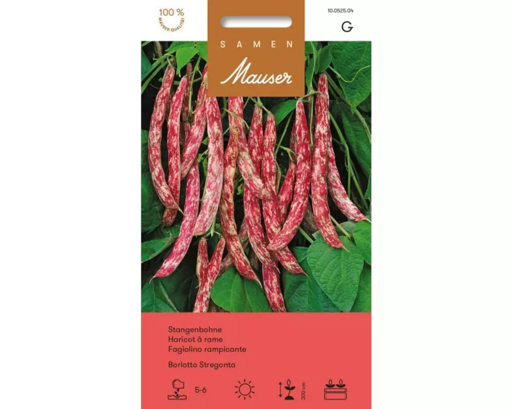Samen Mauser Samen Borlotti Stangenbohne Borlotti