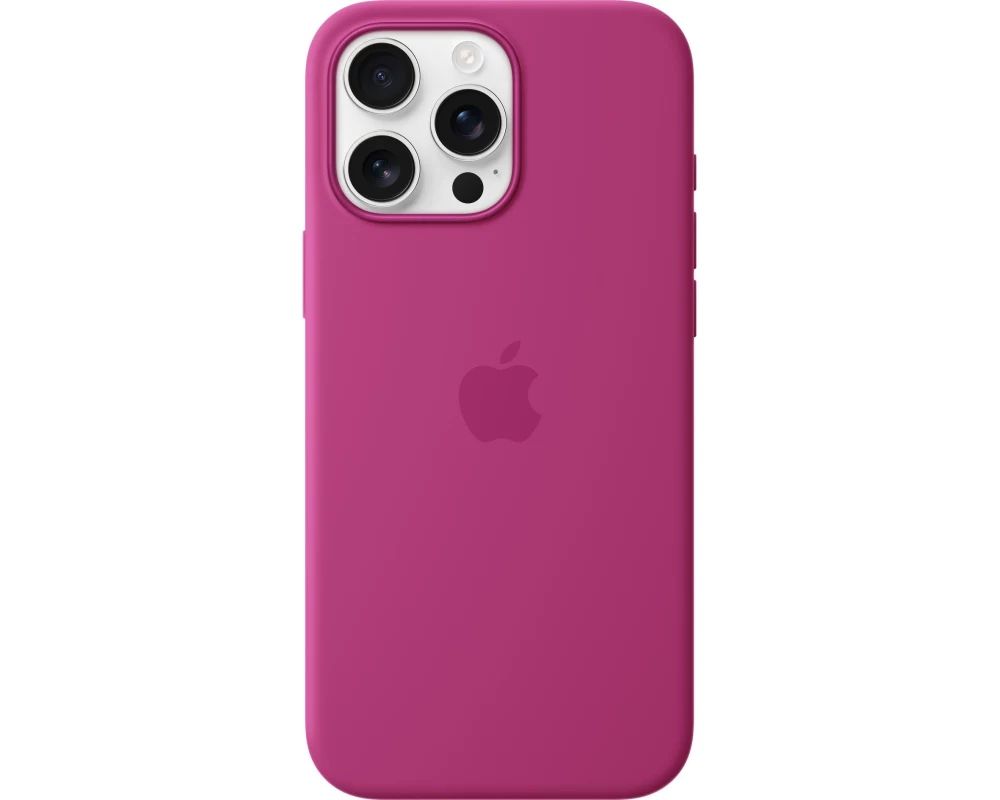 Apple Silicone Case mit MagSafe iPhone 16 Pro Max Fuchsia