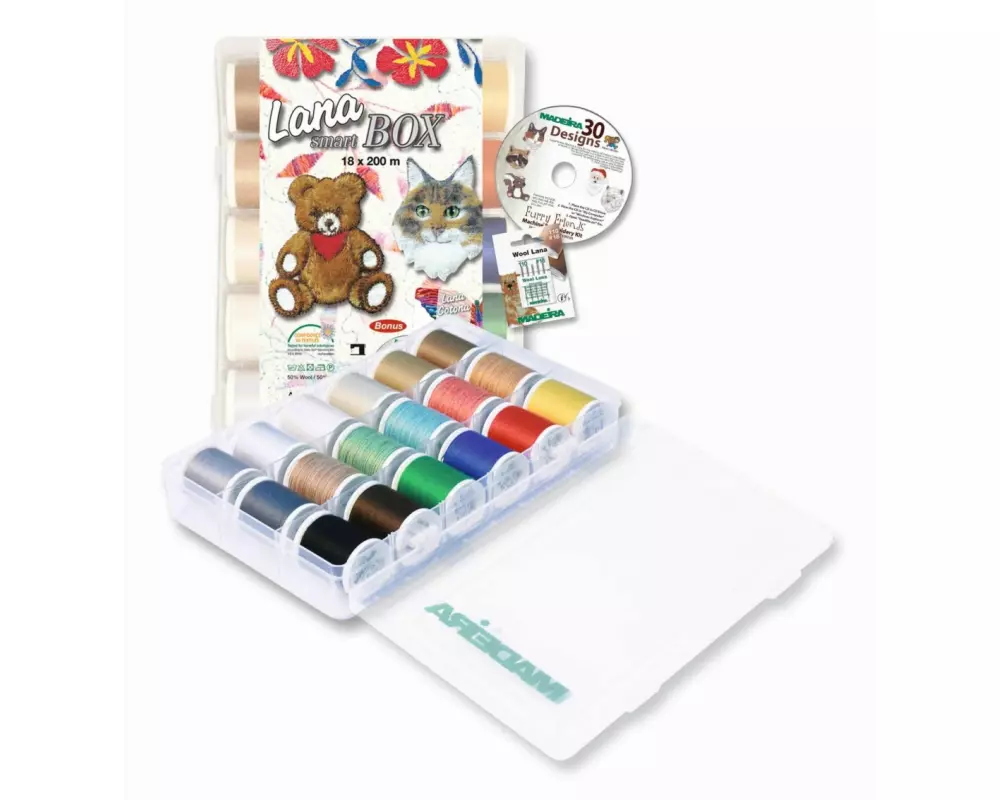 Madeira Stickgarn Lana Smartbox Mehrfarbig