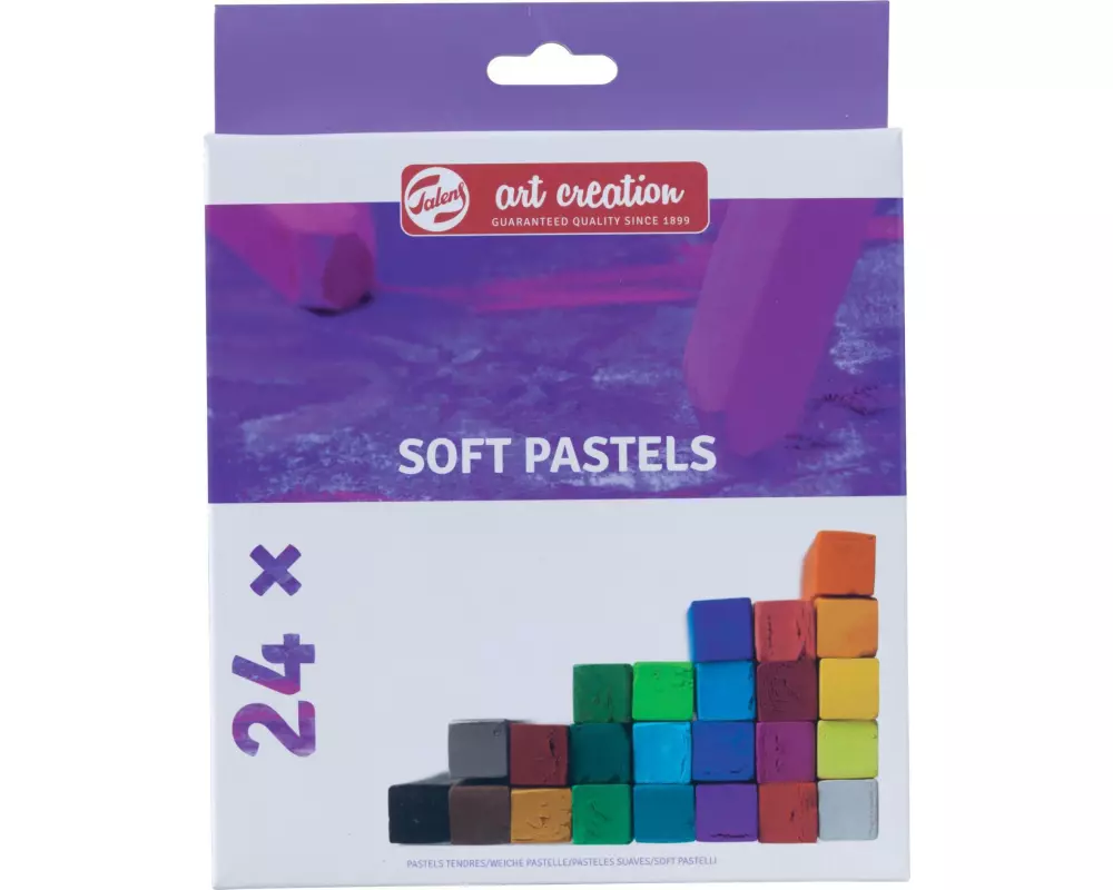 Talens Pastellkreide Soft Pastels 24er Set, Mehrfarbig
