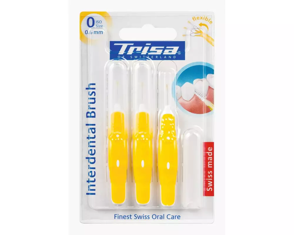 Trisa Interdentalbürsten ISO 0.6 mm Gelb 3 Stück