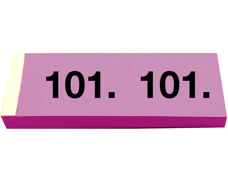 SIMPLEX Garderobenblock 101-200 13083 pink 100 Blatt