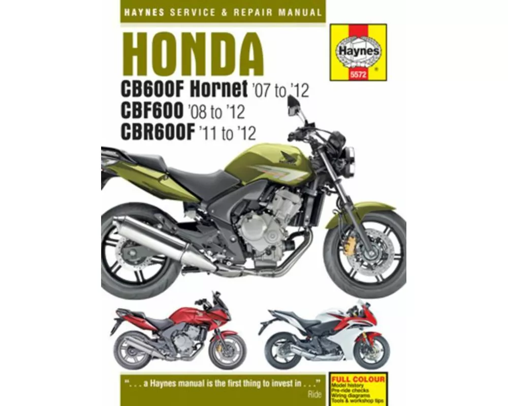 Honda CB600 Hornet, CBF600 & CBR600F (07 - 12)