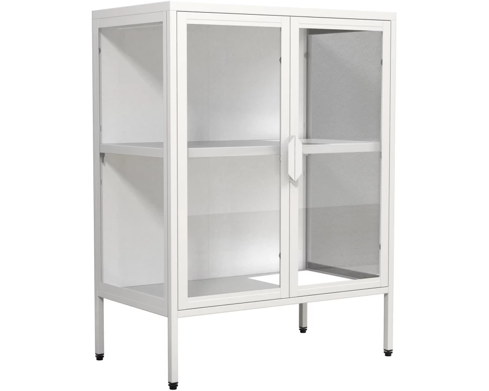 VCM Vitrine Floka S 60 x 80 cm, Weiss