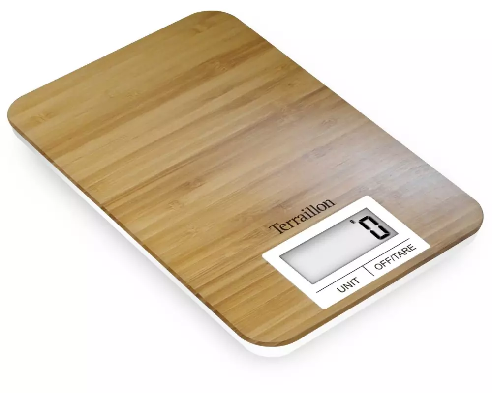 Terralion Küchenwaage Bamboo Braun