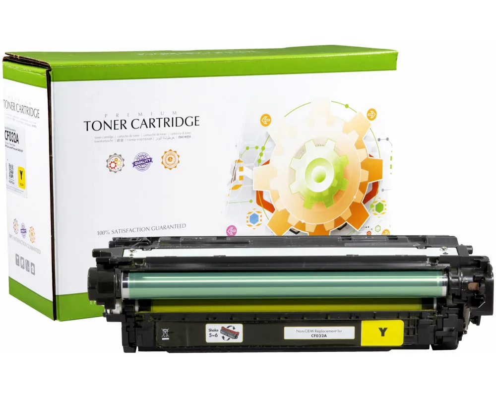STATIC Toner cartridge compatible with HP CF032A yellow remanufactured 12.500 pages