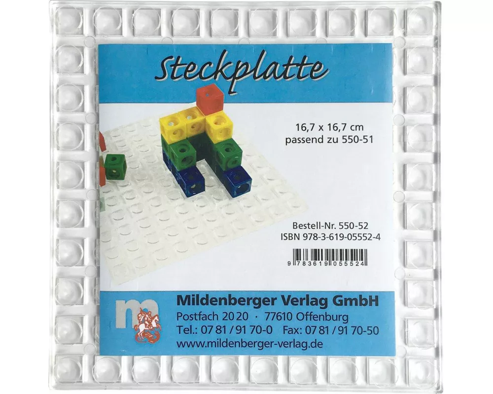 Mathematik. Arbeitsmaterial zu den Ausgaben B, BW, N, NW / Arbeitsmittel für Schüler Steckplatte Block-Basis für das Zehnersystem