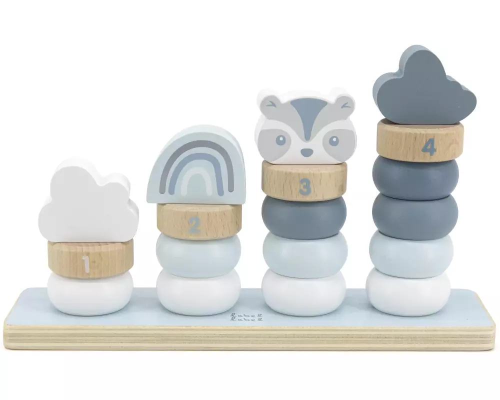 Label Label Steckspiel Blau