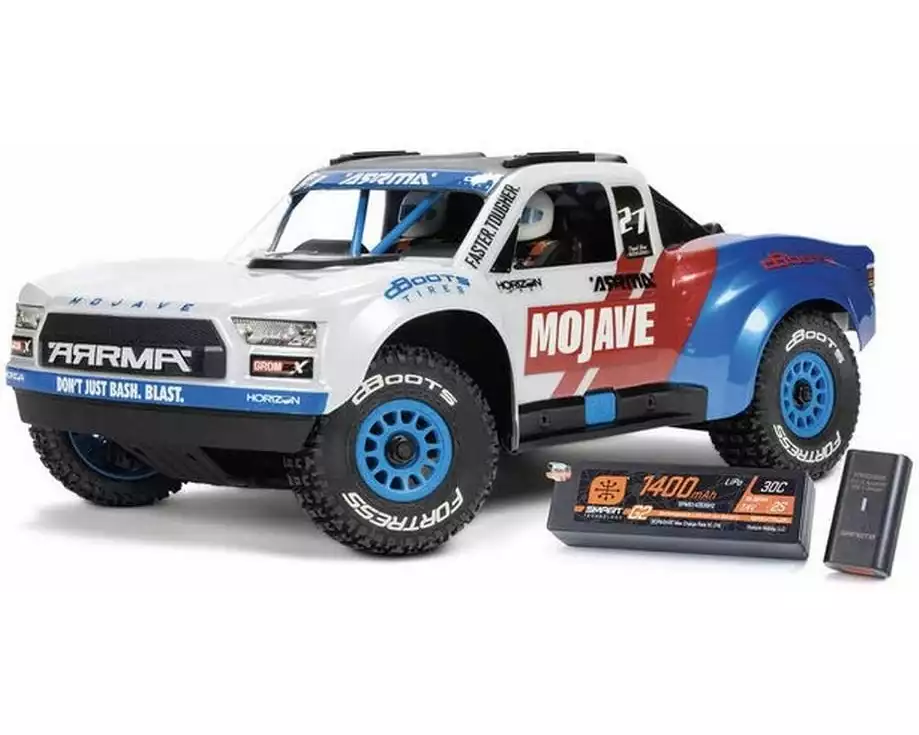 Arrma Desert Truck Mojave GROM BLX 2233S, Weiss 1:16