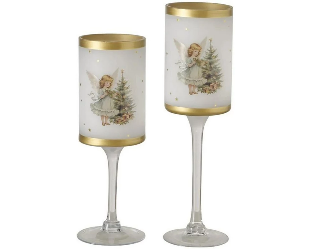 Boltze Weihnachtswindlicht Clara Gold/Weiss