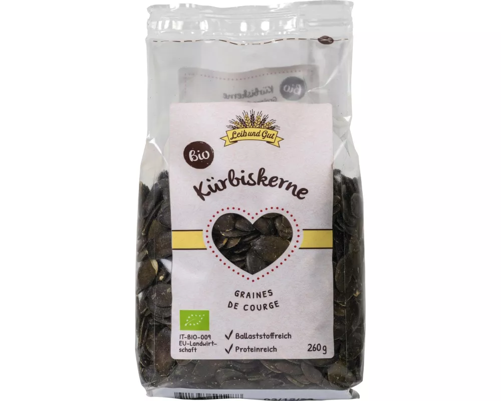 Leib und Gut Bio Kürbiskerne 260 g
