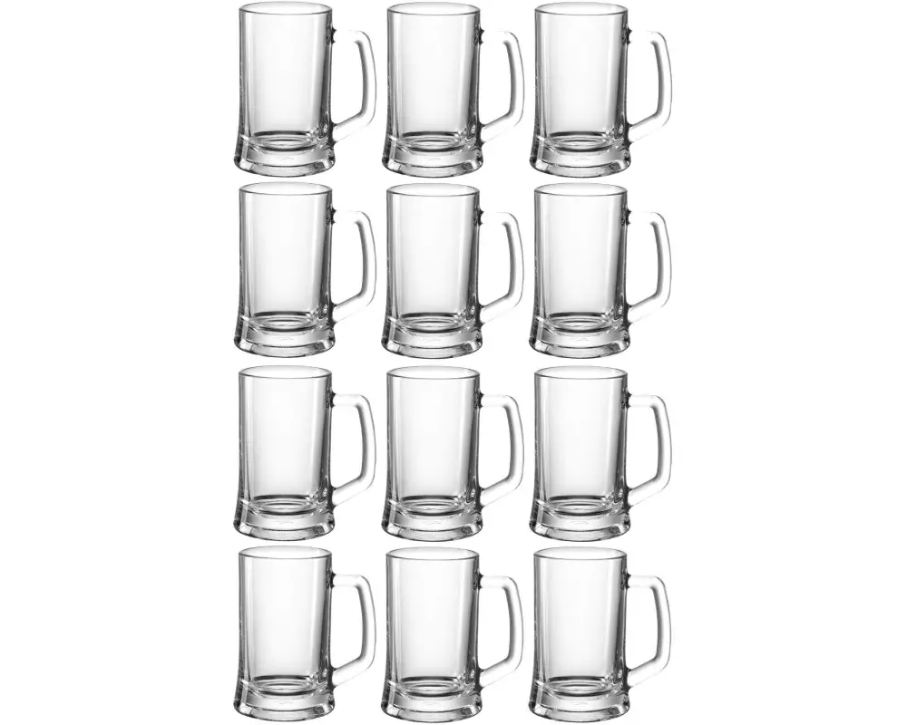 Montana Bierglas Skol 650 ml, 12 Stück, Transparent